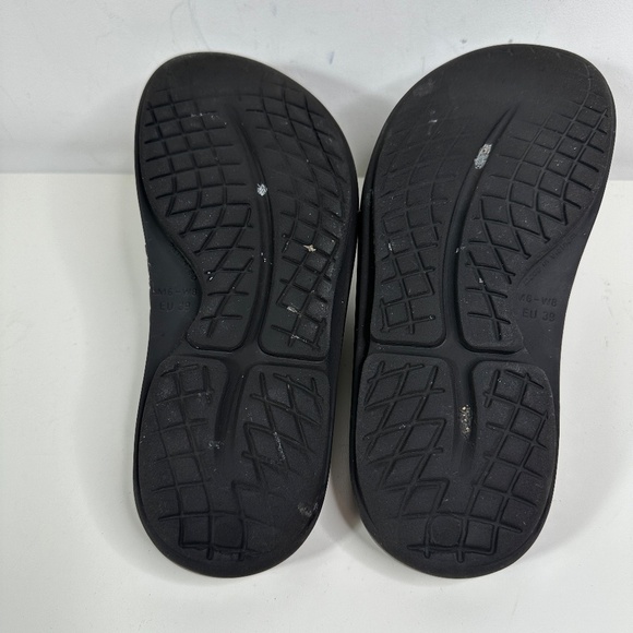 OOFOS Men’s Oofos OOahh Sport Slide Sandal Navy Gray M6-W8. Used Condition - Picture 12 of 14